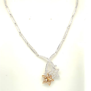 18K Two-Toned Diamond Necklace