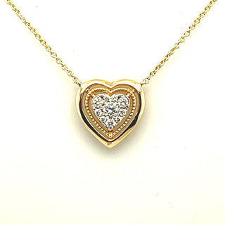 14KY Diamond Heart Necklace